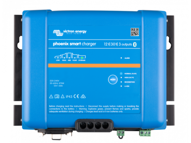 Victron Energy Phoenix Smart IP43 Akü Şarj Cihazı Redresör 12/30 (3) 230V - 3 Çıkışlı & (PSC123053085)
